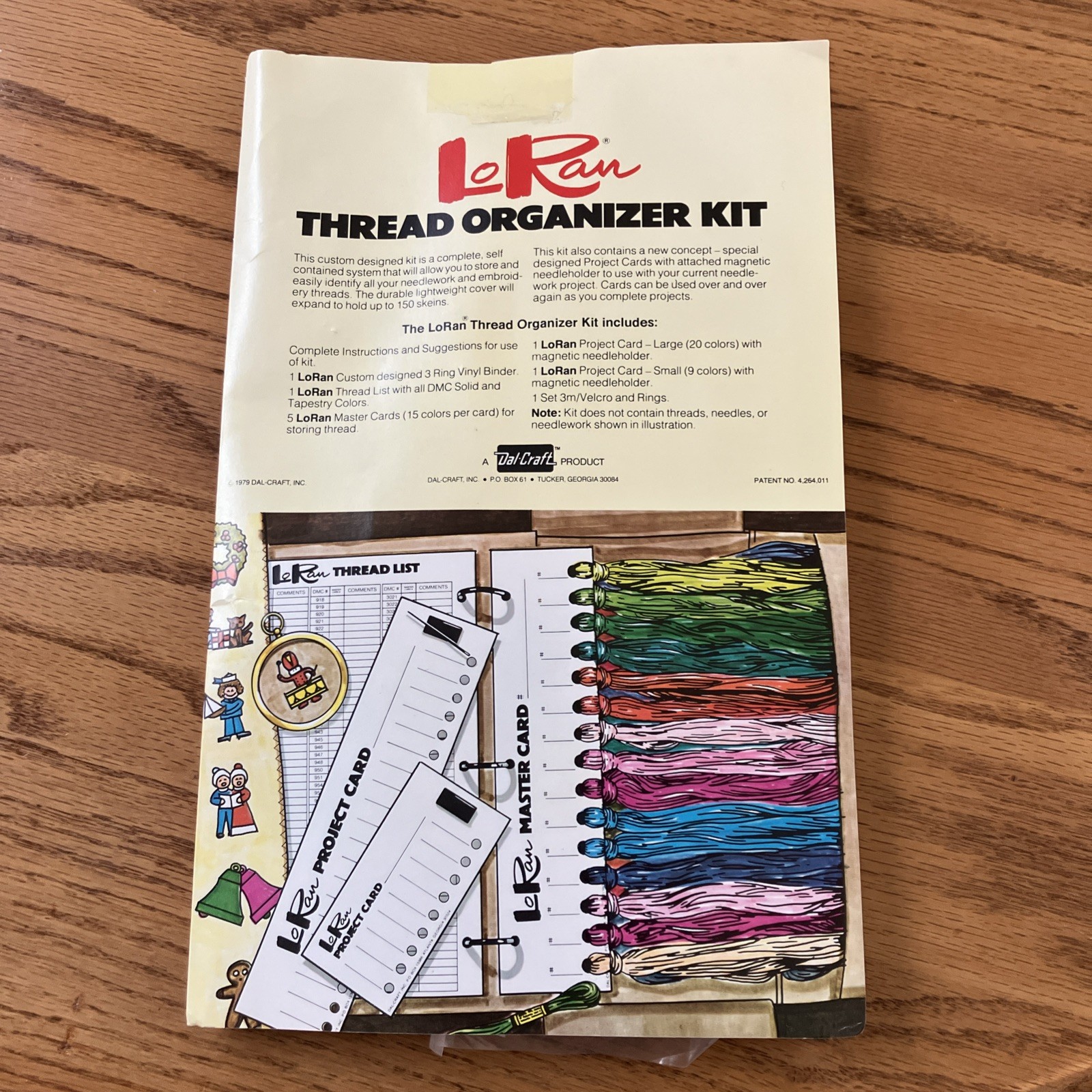 NEW OPEN COMPLETE LO RAN THREAD ORGANIZER KIT 1979 WITH EXTR