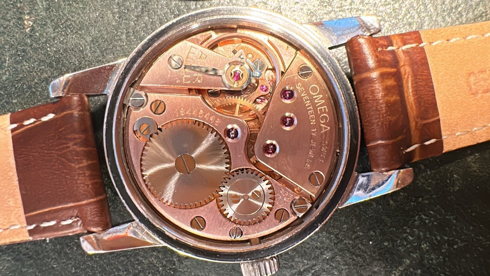 Vintage 1961 Omega Seamaster 268 18445448  Boxed Working Order Leather Strap image 2