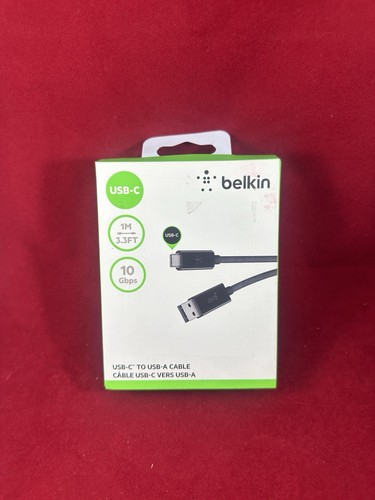 Belkin 1M 3.3FT USB-C to USB-A Cable F2CU029BLK Black ( New )