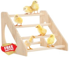 PETSFIT Chicken Perch Roosting Bar Wooden Easy Assemble Fun Toy