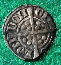 Edward Silver Hammered London Mint Penny #4777