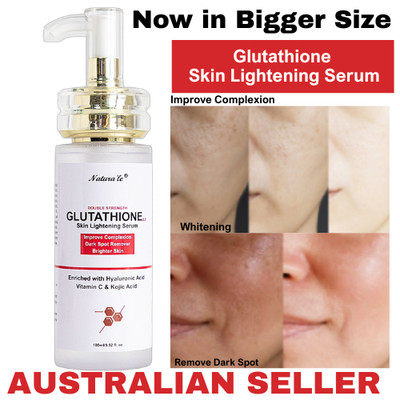 Glutathione Face Serum Skin Whitening Brightening Moisturize Dark Spot Remover 