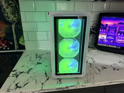 ARGB Gaming PC, Intel i7-10700, 16GB DDR4, Win11 Pro, 512GB M2, RTX 5060