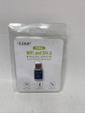 EDUP USB Bluetooth WiFi Adapter for PC, 4.0 Adapter, Black
