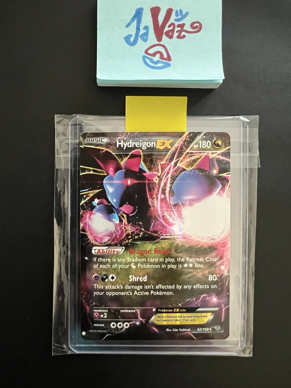 Hydreigon EX 62/108 NM 2015 Ultra Rare XY Roaring Skies Vintage ✨1 DAY SHIP!
