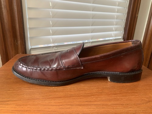 ALLEN EDMONDS 11E #8 SHELL CORDOVAN PATRIOT PENNY LOAFERS SHOES 11 E - Picture 4 of 22