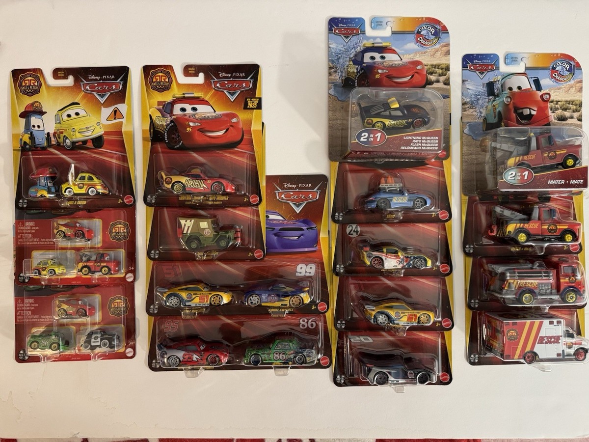 Disney Pixar Cars ダイキャストミニカー まとめ41台セット Disney Pixar cars Race And Rescue Diecast Lot Of 16 Different Cars
