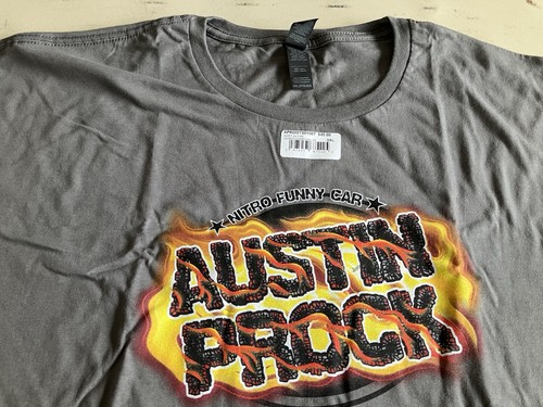 NHRA DRAG RACING  OFFICAL AUSTIN PROCK FUNNY CAR GRAY T SHIRT  SIZE 3X - Bild 3 von 4