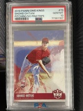 2018 Panini Dmd Kings #73 Shohei Ohtani Pitching/No Pinstripe Rookie (RC) PSA 10