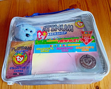 Ty Beanie Babies Official Club Platinum Membership Zip Case Bag Set w/ Contents