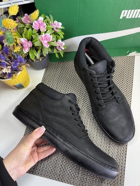 Men Timberland Boots Black Nubuck 45 #NYC5