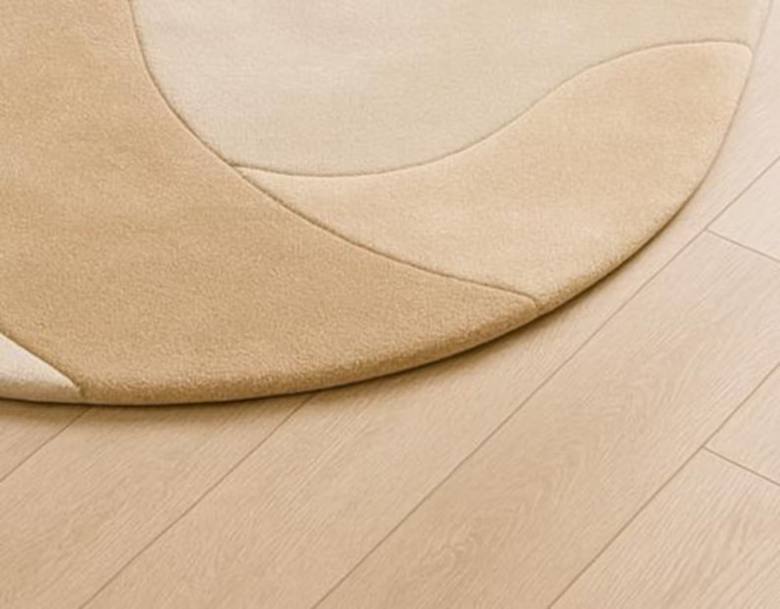 Hand-Tufted Round Wool Rug  for living room etc