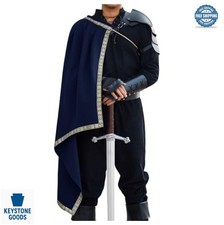 Renaissance Half Shoulder Cape Medieval Knight Costume Cloak Adult Adjustable