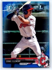 Ernie Clement 2017 1st Bowman Chrome Draft BLUE /150 #88 Cleveland Indians