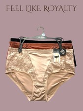 PRIMA VALENTINA 3Pk Smooth Panties Style 871079 Multicolor ALL PLUS SIZES COMFY