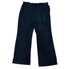 J. Jill Black Trousers Women's Size Large Wearever Collection Rayon Blend Slinky