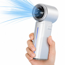 Portable Handheld Turbo Fan with Ice Cooling 199-Speed Rechargeable Personal Fan