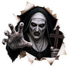 Valak The Nun Peekaboo Horror Sticker Conjuring Demon Scary Vinyl Decal Valak The Nun Peekaboo Horror Sticker Conjuring Demon Scary Vinyl Decal