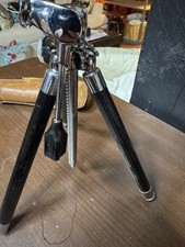Vtg photography VIVO Tripod Telescopic 48" w/ Brown Leather Case