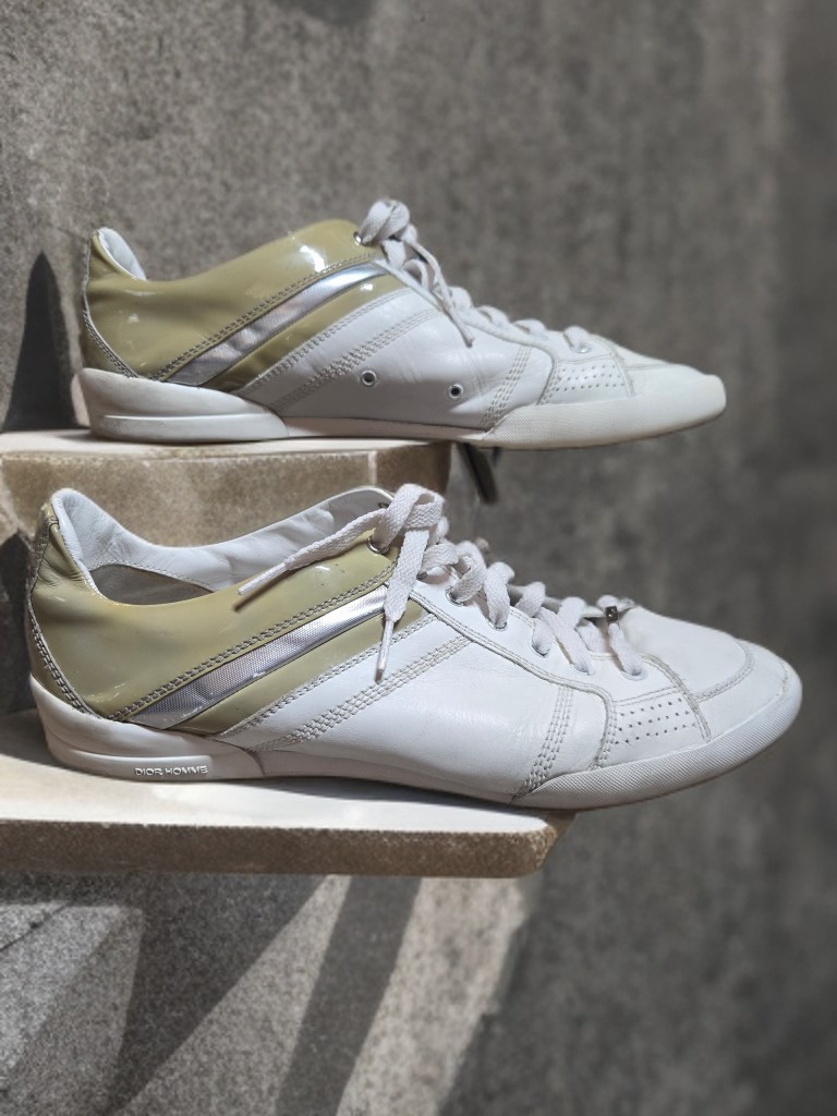DIOR Homme B18 Mens Low Trainers Sneaker Sz EUR 44 US 11 Metallic