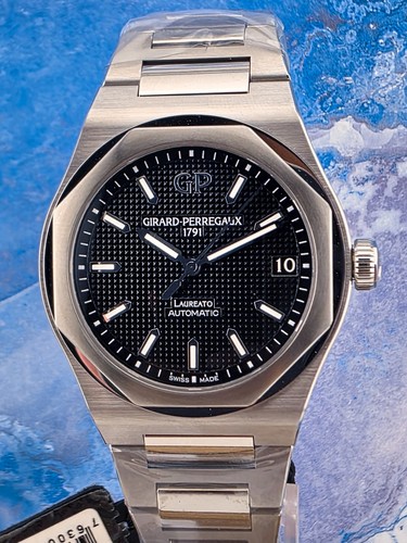 2026 Brand New Girard-Perregaux Laureato 42MM Black Dial - 81010-11-634-11A