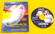 ⭐️⭐️⭐️⭐️⭐️ PC Software CD Disc Asus InterVideo WinDVD Suite w Booklet