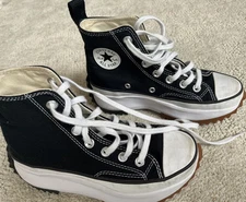 Converse Chuck Taylor Run Star Hike Hi Black Gum Platform Sneaker Women’s Sz 4.5