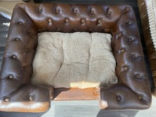 Chesterfield Leather Dog Bed