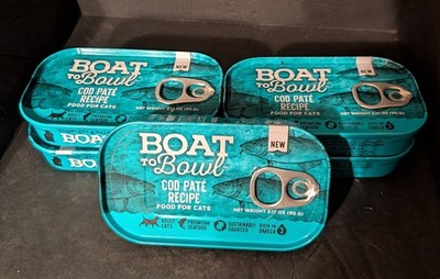   Boat To Bowl  Cod Pate  Wet Cat  Food  3.17 OZ  Best By  12/31/26 5  Pack  