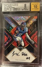 2024 Wild Card Auto Mania Hobby Triangle Sparkles Foil Fireworks Tre Harris 1/1