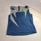 Venum Mens Hooded Pullover Distressed Sleeveless Hoodie XXL Blue Gray Cotton-80 — photo 5