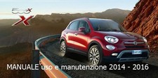 FIAT 500X MANUALE USO E MANUTENZIONE 2014 - 2016 -  ITALIANO