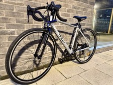 Decathlon Triban RC100 Road Bike Silver Size S, D-Lock, Light & Phone Mount