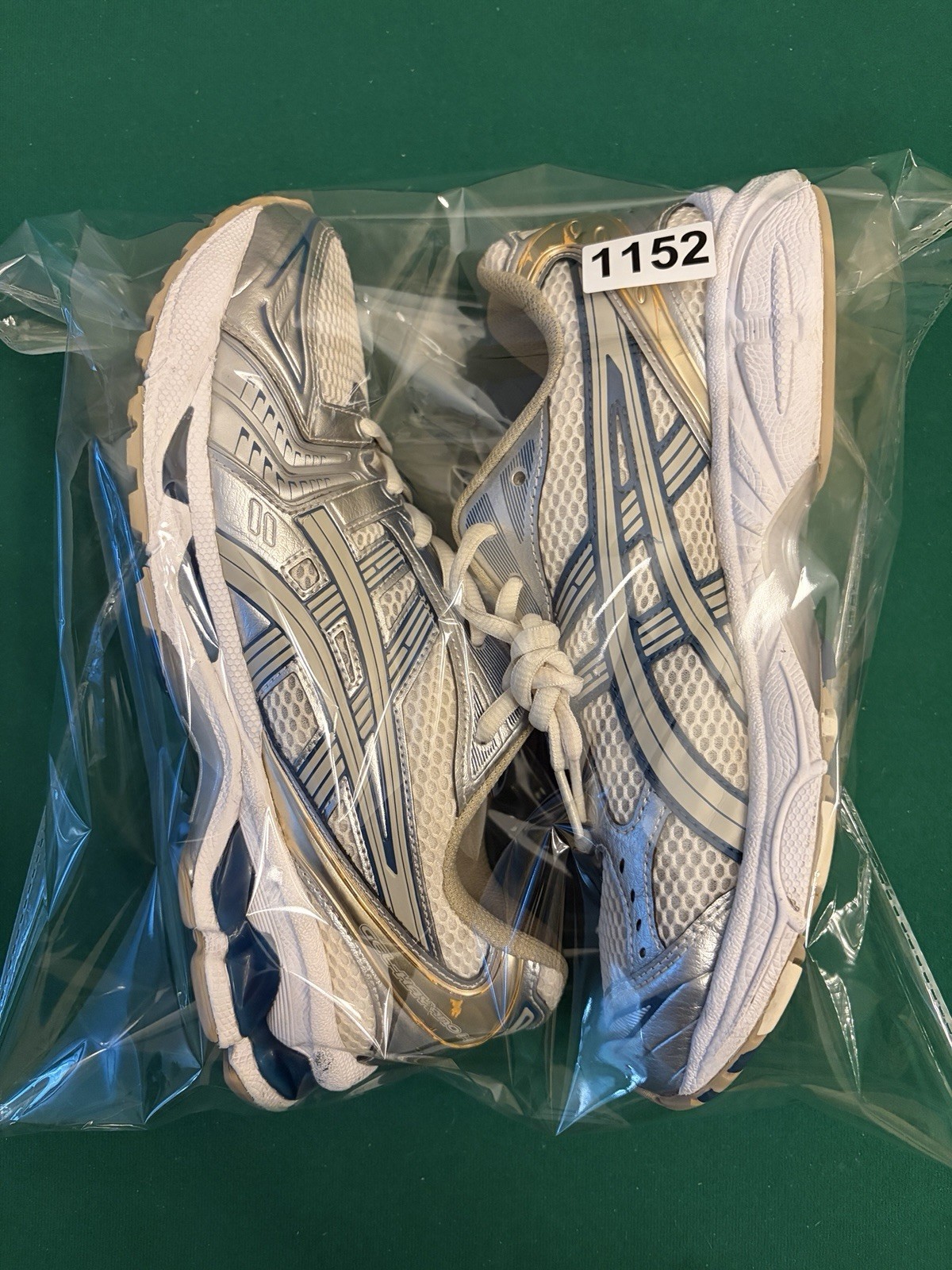 Asics Gel-Kayano 14 Men Size 8 White Pure Gold Athleisure Sneaker Shoes 1201A019 thumbnail 15