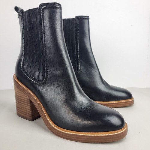 Marc Fisher LTD MLHALIDA Women Block Heel Leather Chelsea Ankle Boot Size 9 M - Picture 7 of 18