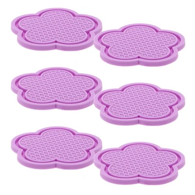 6 Pcs Car Flower Water Coaster Anti Slip Automotive Drink Cupholder Insert - Image 1 of 4
