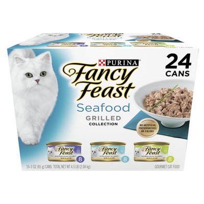 Purina Fancy Feast 3 Ounce (Pack of 24), Seafood Variety Pack - 24 Ct.