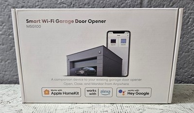 Meross MSG100 Smart Remote Wi-Fi Garage Door Opener  Alexa/Hey Google/Apple- New