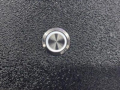 19mm 12 volt stainless push button switch with white LED back light (5 PACK)
