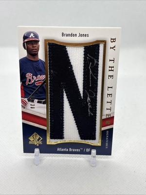 2009 SP Authentic By The Letter Signatures #'d /30 Brandon Jones #BTL-BJ Atlanta