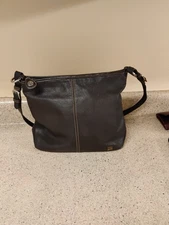 THE SAK Leather Purse Genuine Brown