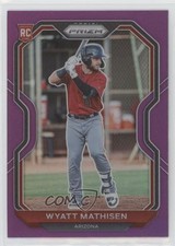 2021 Panini Prizm Purple Prizm Wyatt Mathisen #84 3he