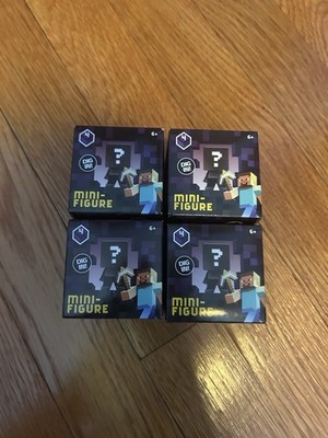 Minecraft Minifigures Box Series 4: Obsidian Blind  Box Mini Figure (LOT OF 4)