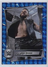 2025 Topps Chrome WWE Blue Geometric Refractor /99 Josh Briggs #96 1k0w