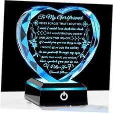 Gifts for Girlfriend with Colorful LED Base, Anniversary Girlfriend Gifts