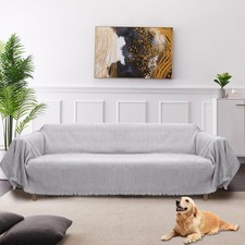 "Chenille Couch Cover for Dogs Cats Washable Reversible Soft Sofa Protector 7...