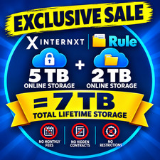 Internxt & File Rule 7 TB Online Storage Exclusive Lifetime Deal - Please Read!