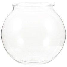 ULTECHNOVO Transparent Plastic Fish Tank Small Round Aquarium for Household G...