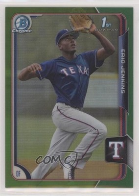 2015 Bowman Draft Chrome Green Refractor 17/99 Eric Jenkins #165 0e3