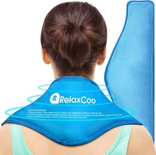 Neck Ice Pack Wrap, Reusable Gel Ice Pack for Neck Shoulders, Cold Compress 1pk